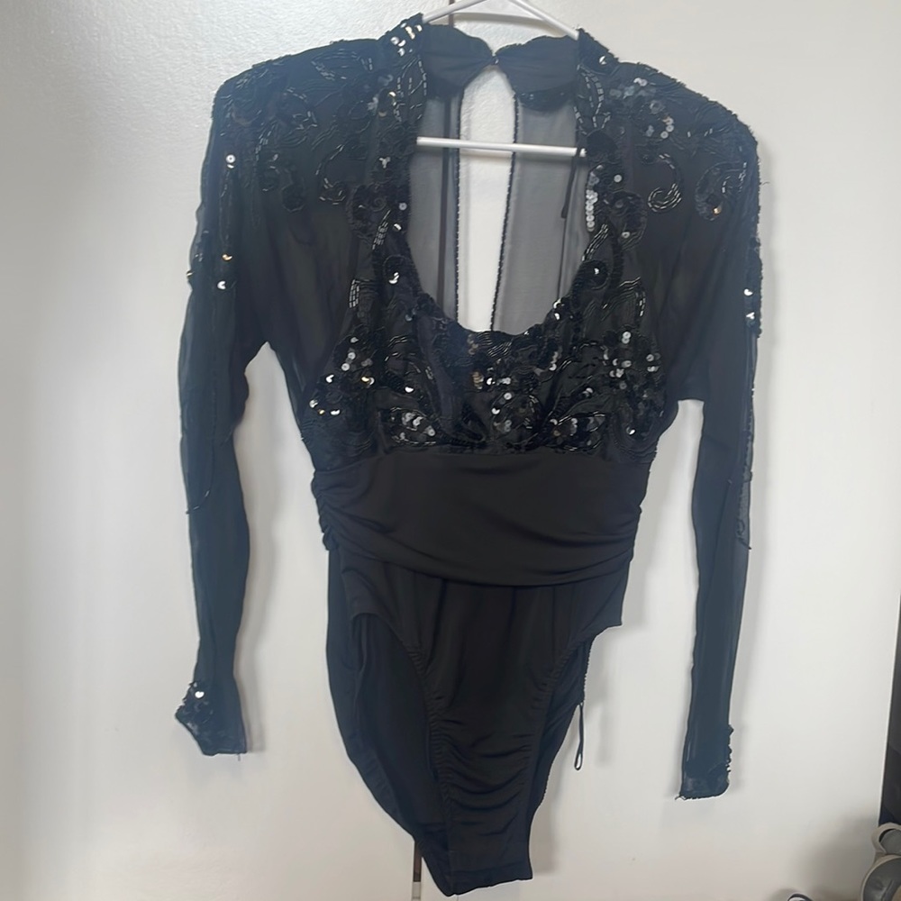 Vintage cachet bodysuit - sheer and beaded.  Sexy costume or photo shoot